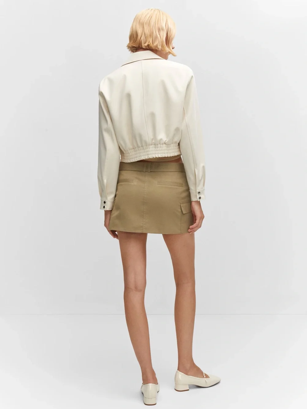 Mango Cargo Mini-Skirt With Belt - Picture 5 of 14